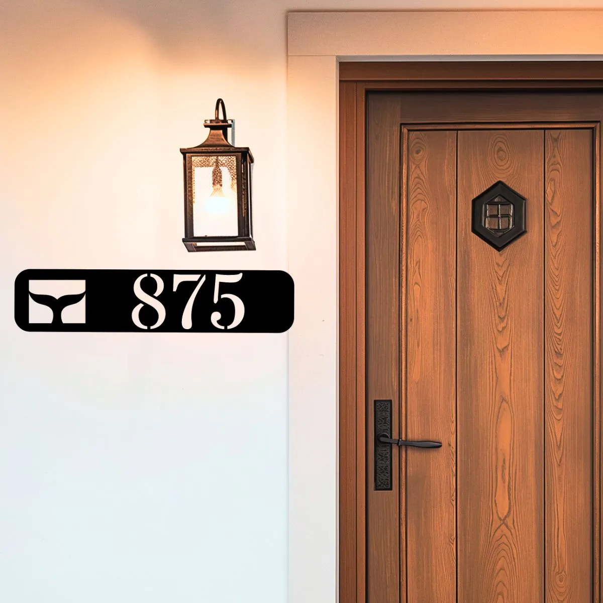 Whale Tail Custom Address Sign