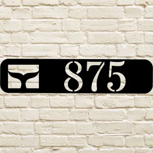 Whale Tail Custom Address Sign