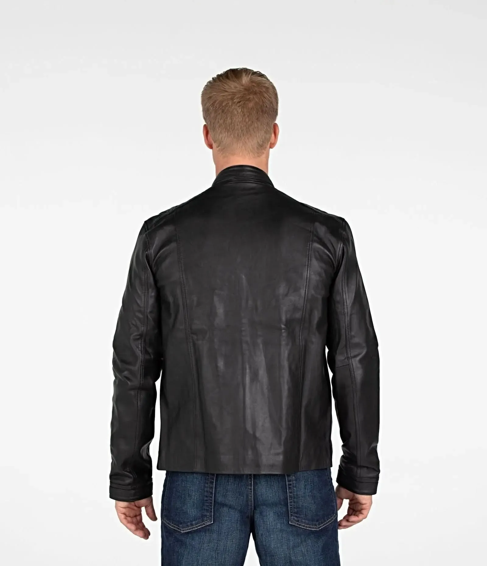Wilson Men's Luxury Lambskin Leather Jacket - Timeless Elegance and Comfort