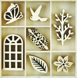 Wooden Shapes Secret Garden