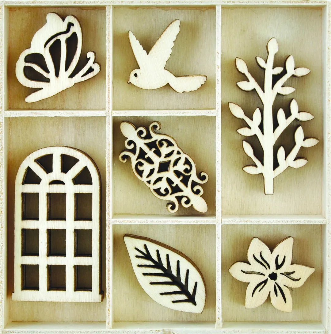 Wooden Shapes Secret Garden