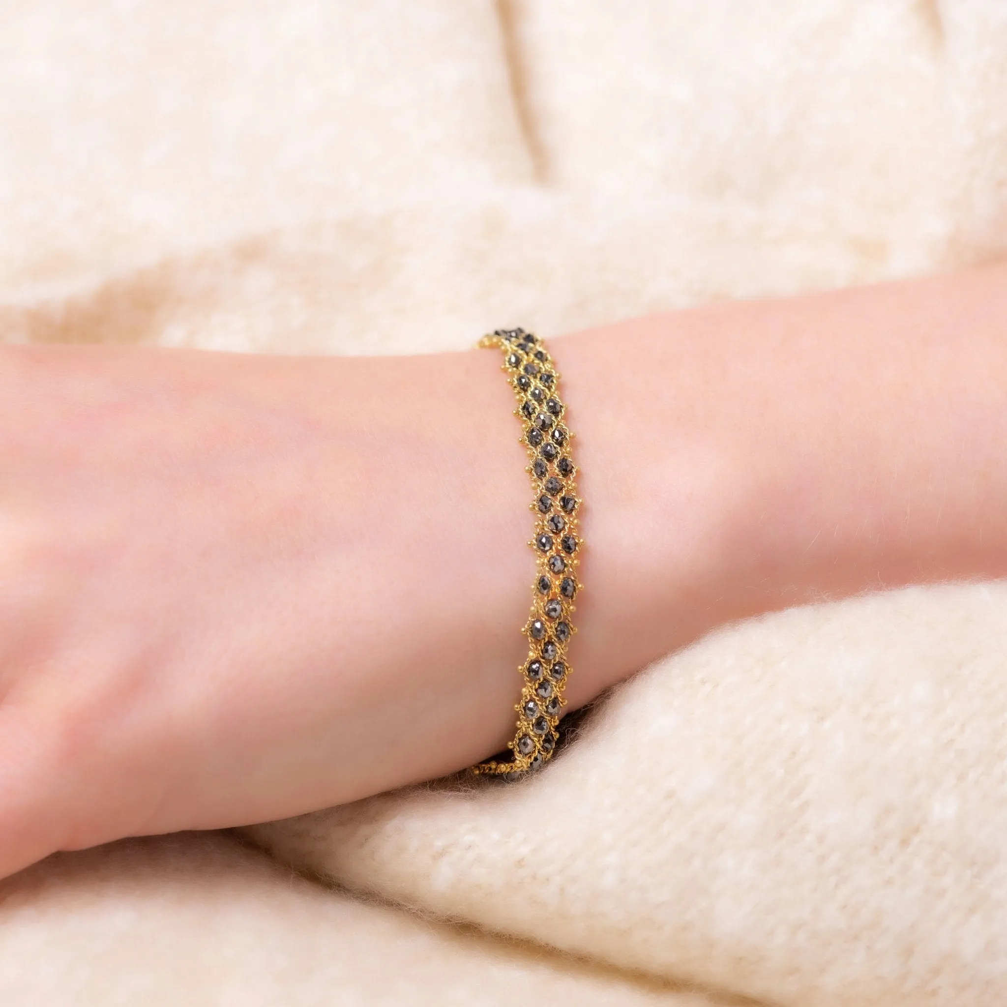 Woven Bracelet in Black Diamond