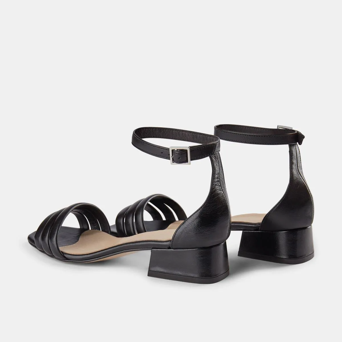 Yasmin Puff Sandal (Black)
